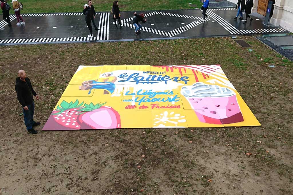 Team building graffiti Nestlé