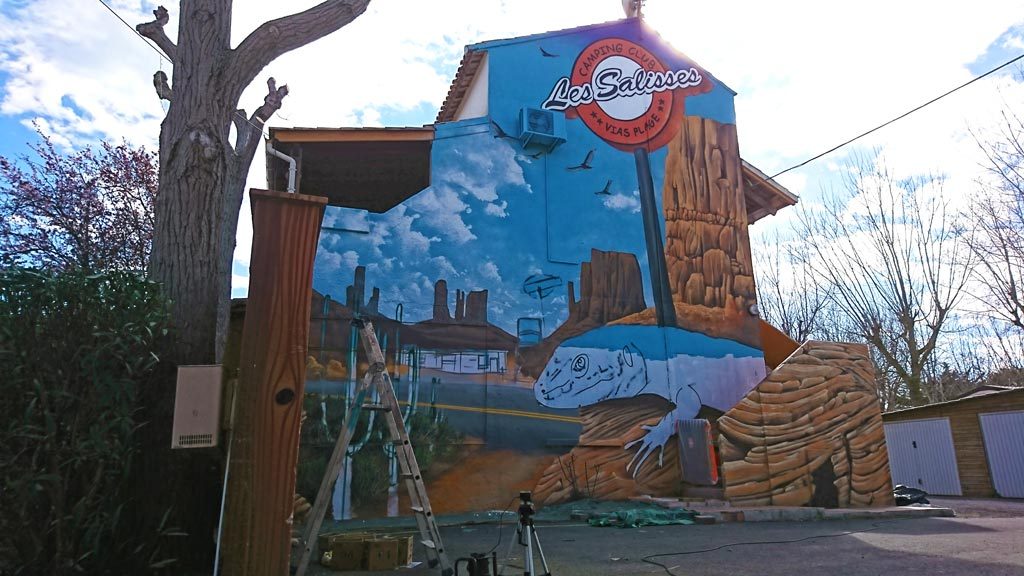 Camping Les Salisses — Entrée désert californien — photo 3