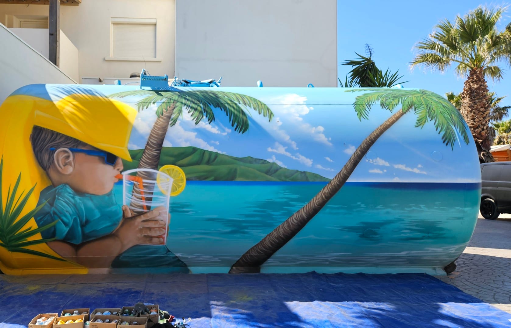 La cuve d'eau du Camping Bleu Marine — photo 2
