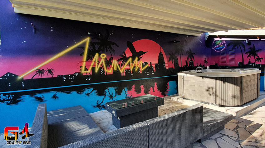 Déco graffiti Miami — photo 5