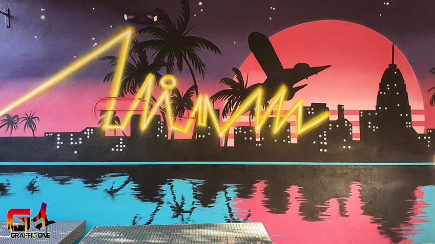 Déco graffiti Miami — photo 4