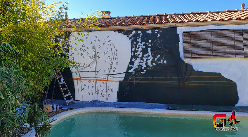 Fresque graffiti Afrique — photo 2