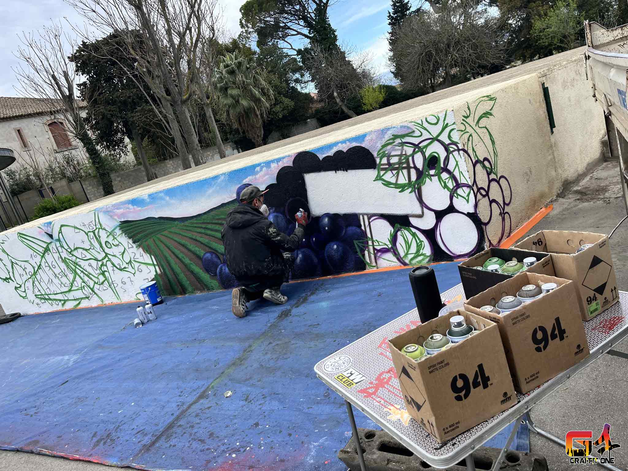 Fresque murale artistique — Vinassan — photo 6