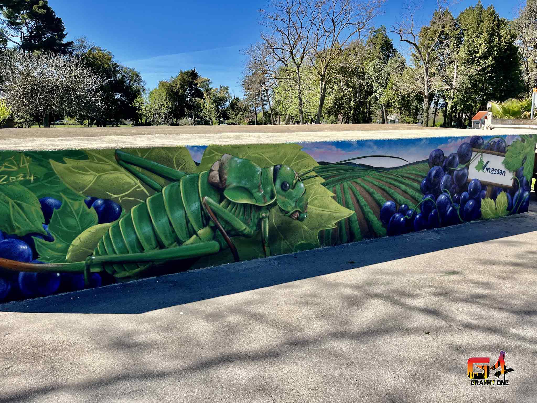 Fresque murale artistique — Vinassan