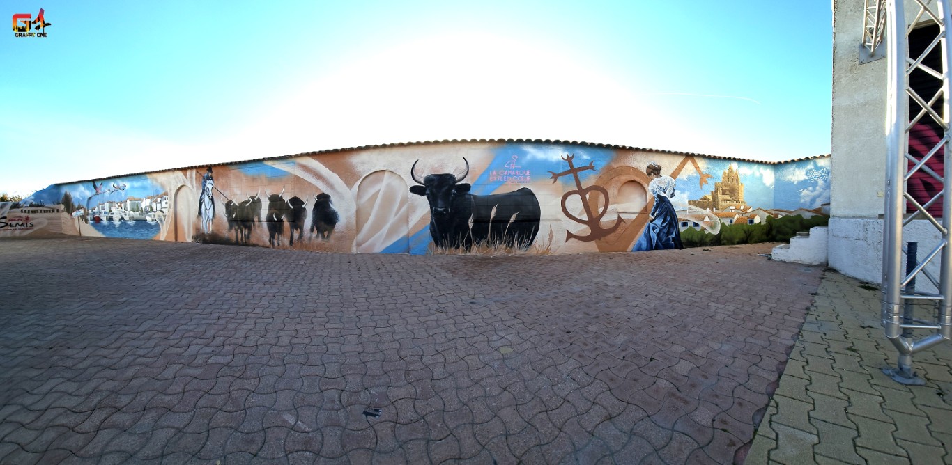 Fresque murale en Camargue — photo 2