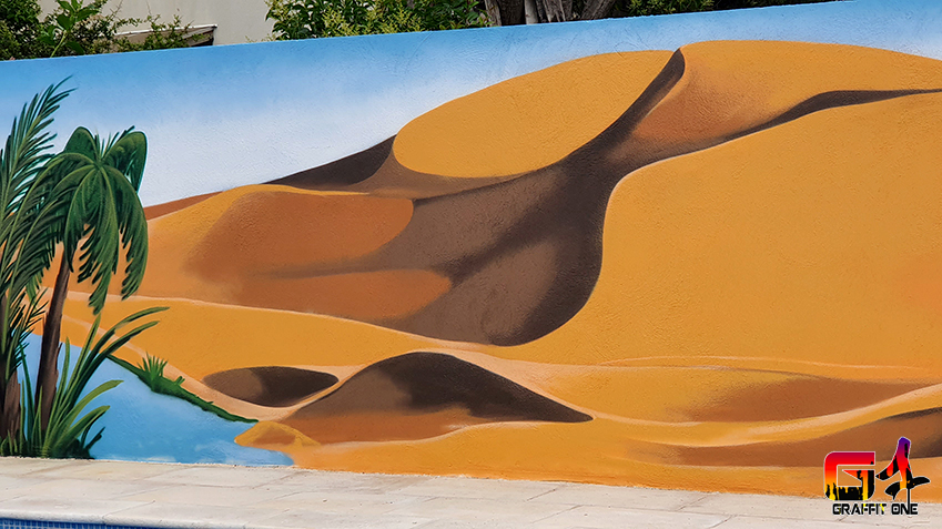 Fresque sur le thème du Sahara — photo 3