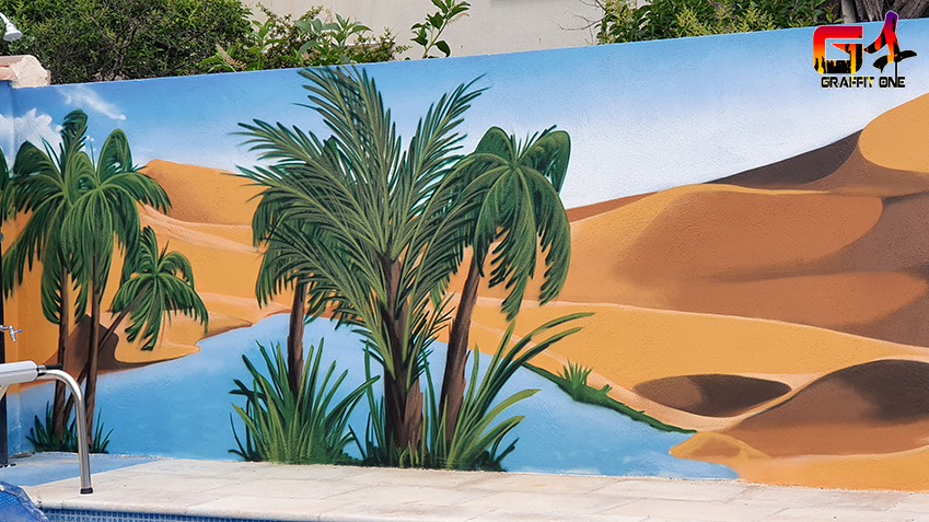 Fresque sur le thème du Sahara — photo 4