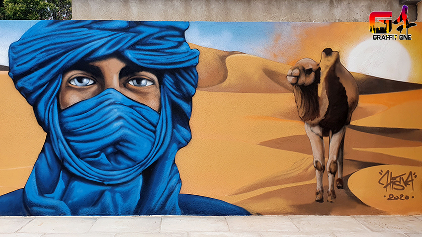 Fresque sur le thème du Sahara — photo 2