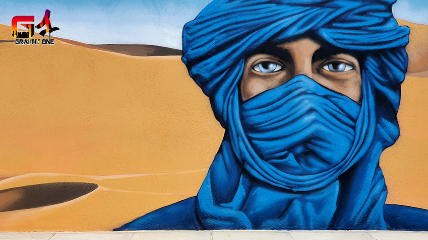 Fresque sur le thème du Sahara — photo 5