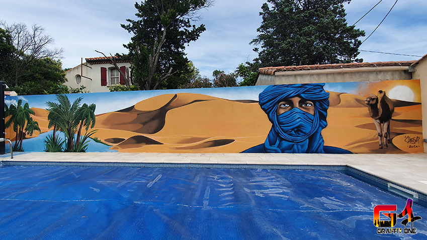 Fresque sur le thème du Sahara — photo 6