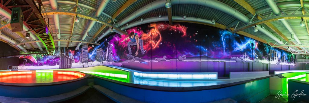 Patinoire Végapolis — fresque 500 m² — photo 2