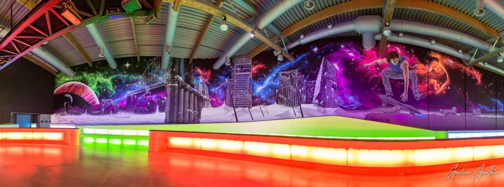 Patinoire Végapolis — fresque 500 m² — photo 18