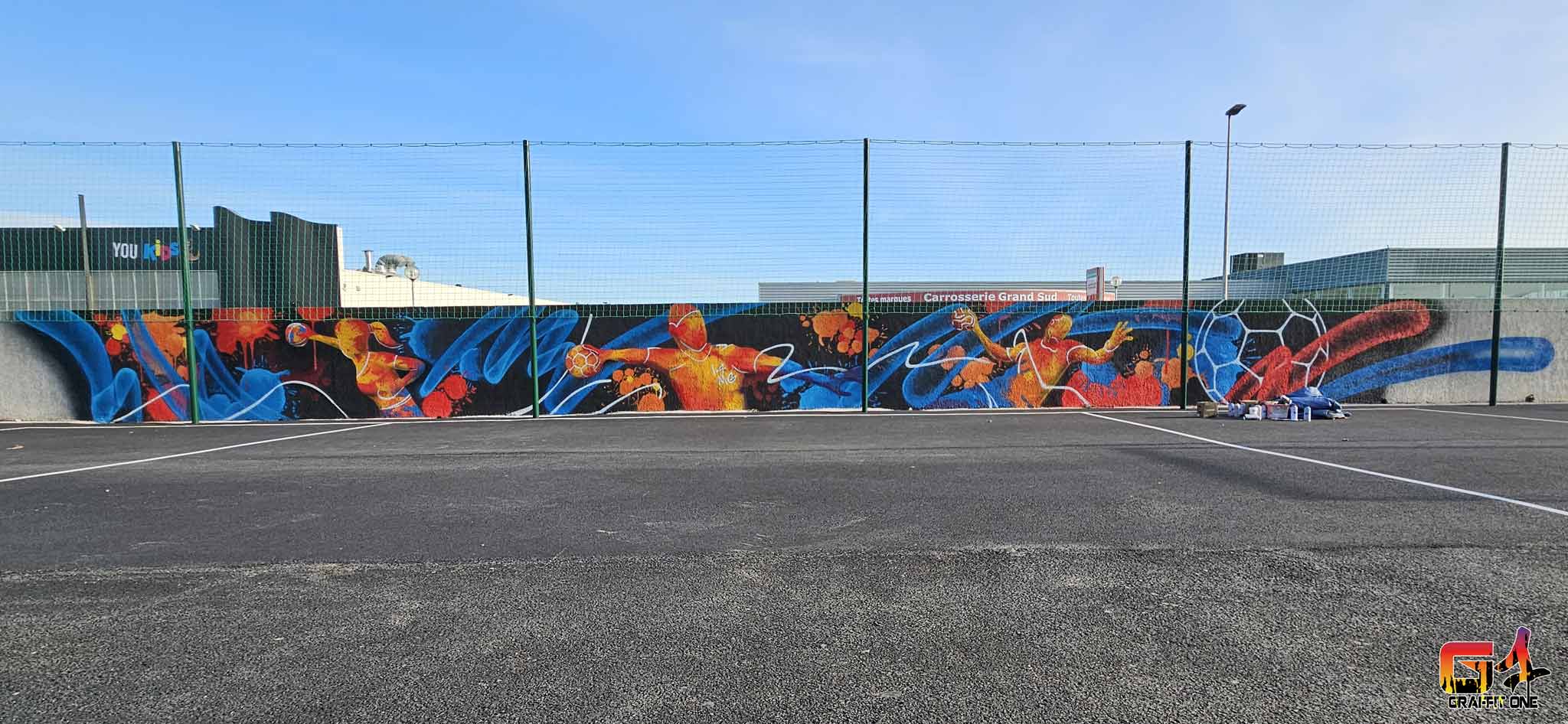 Street art — terrain de Hand à 4 de Lattes — photo 4