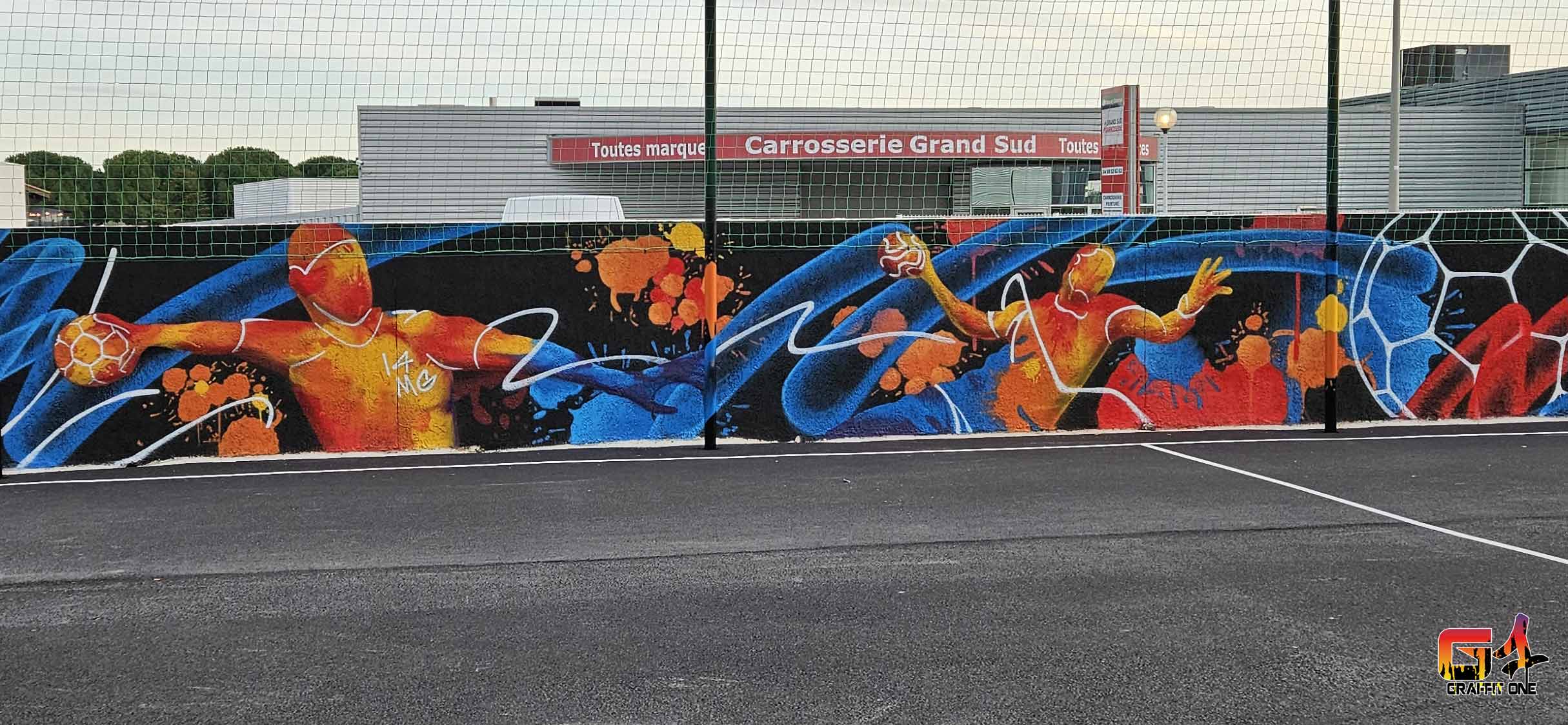 Street art — terrain de Hand à 4 de Lattes — photo 2