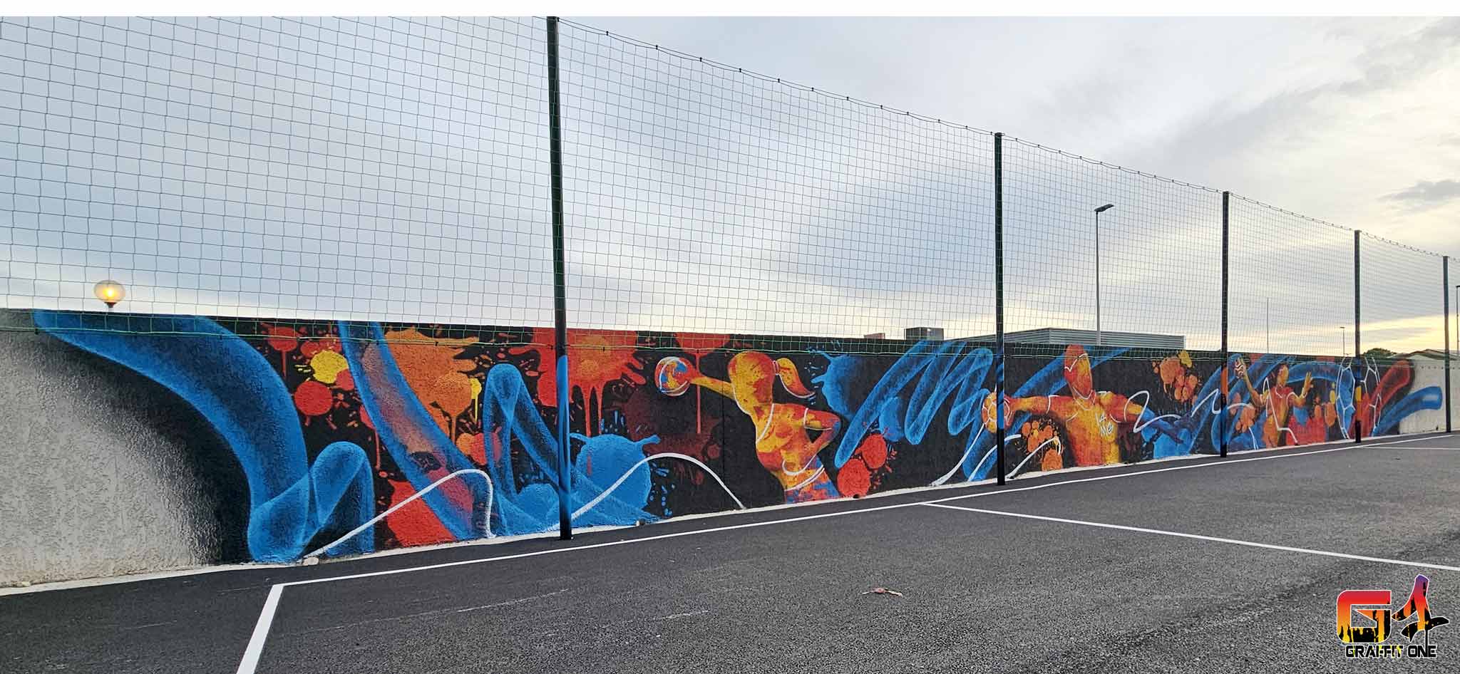 Street art — terrain de Hand à 4 de Lattes