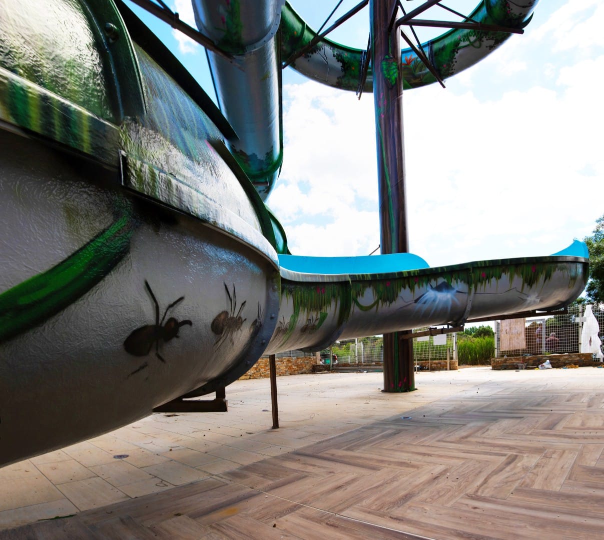 Fresque immersive sur les toboggans du Camping Les Mimosas — photo 5