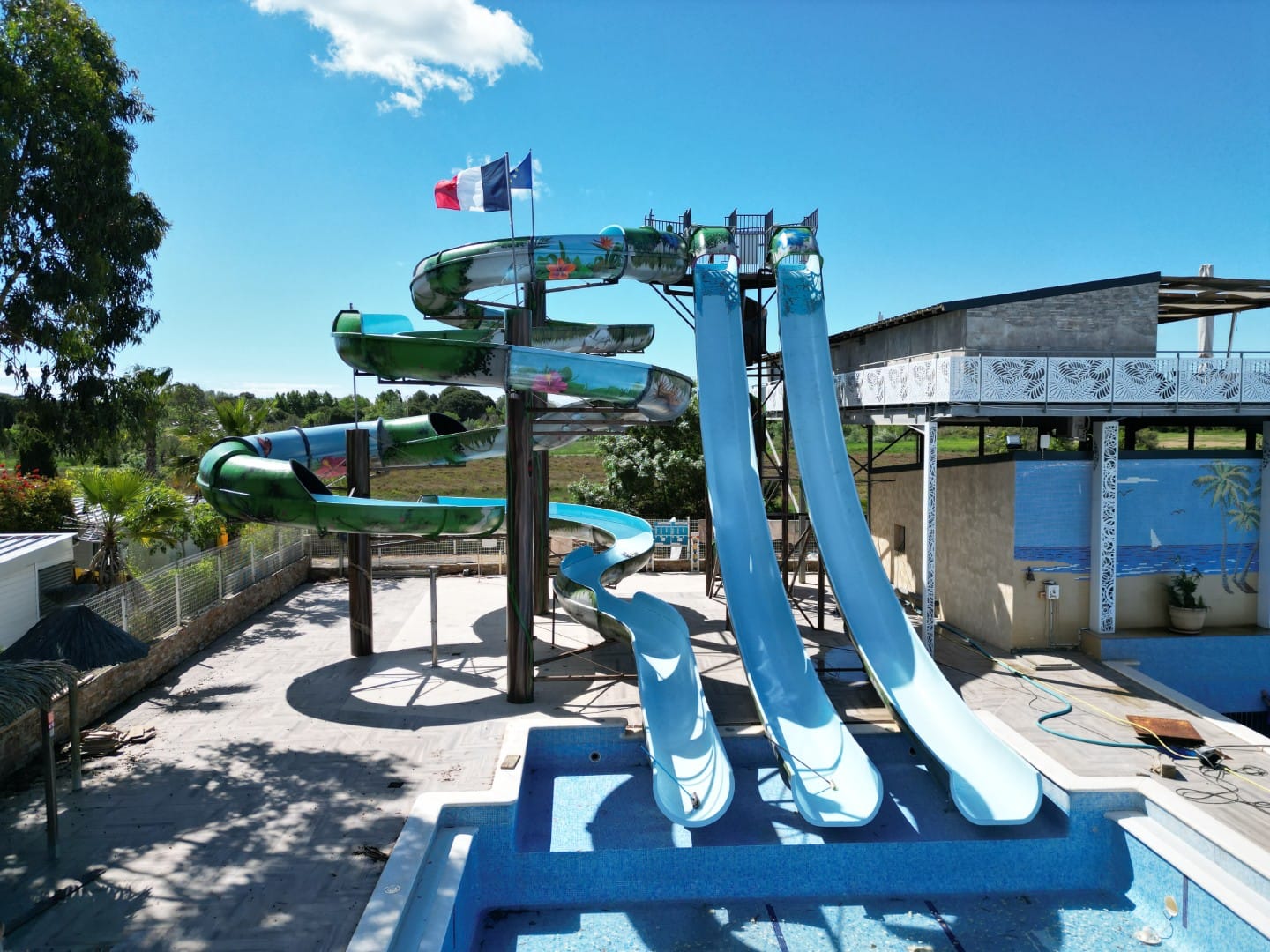 Fresque immersive sur les toboggans du Camping Les Mimosas — photo 7
