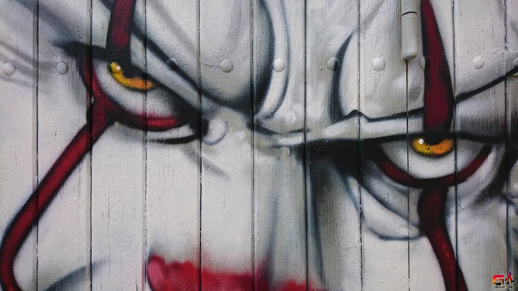 graffiti clown