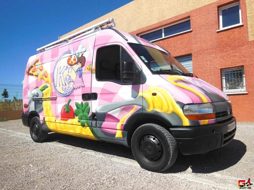 graffiti camion pizza