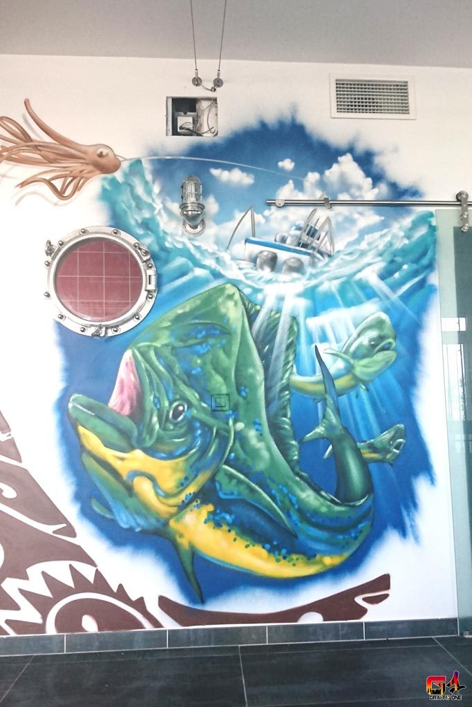 fresque murale artiste graffiti