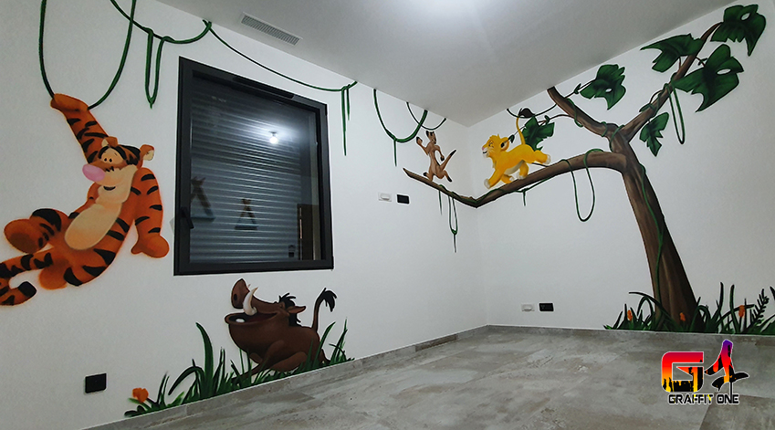 realisation graffiti chambre enfant montpellier